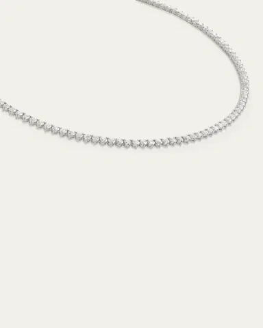 VRAI Lab Grown Diamond Tennis Necklace, Medium | Thumbnail 2