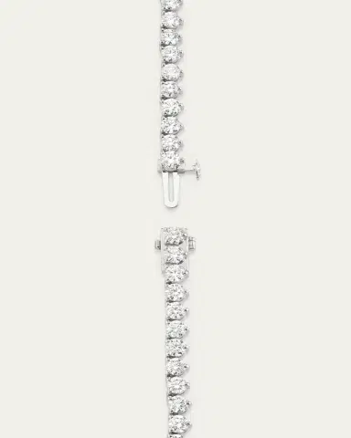 VRAI Lab Grown Diamond Tennis Necklace, Medium | Thumbnail 3