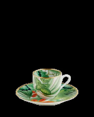 Hermes Passifolia Coffee Cup and Saucer, 6.8 oz. | Thumbnail 2