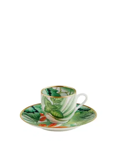 Hermes Passifolia Coffee Cup and Saucer, 6.8 oz. | Thumbnail 1