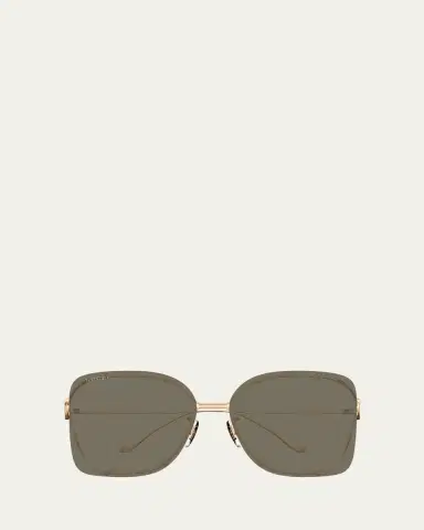 Gucci Rimless Square Metal Sunglasses | Thumbnail 4 Gucci Rimless Square Metal Sunglasses | Thumbnail 4