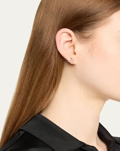 Sydney Evan 14k Gold Cocktail Crescent Moon Stud | Thumbnail 2