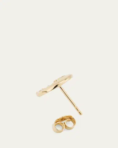 Sydney Evan 14k Gold Cocktail Crescent Moon Stud | Thumbnail 4