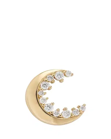 Sydney Evan 14k Gold Cocktail Crescent Moon Stud | Thumbnail 1