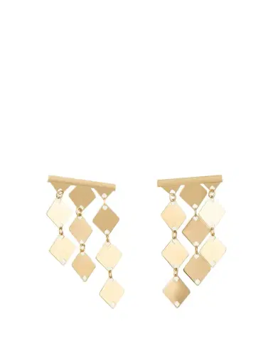 Lana 14K Yellow Gold Laser Kite Bar Earrings | Thumbnail 1 Lana 14K Yellow Gold Laser Kite Bar Earrings | Thumbnail 1