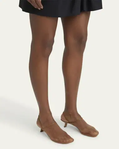 Loewe Petal Mesh Slingback Pumps | Thumbnail 12