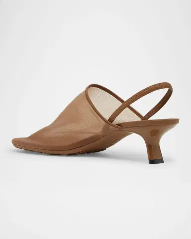 Loewe Petal Mesh Slingback Pumps | Thumbnail 3
