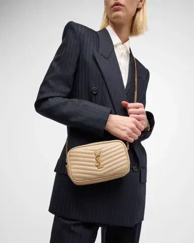 Saint Laurent Lou Mini YSL Camera Bag in Smooth Quilted Leather | Thumbnail 21 Saint Laurent Lou Mini YSL Camera Bag in Smooth Quilted Leather | Thumbnail 21