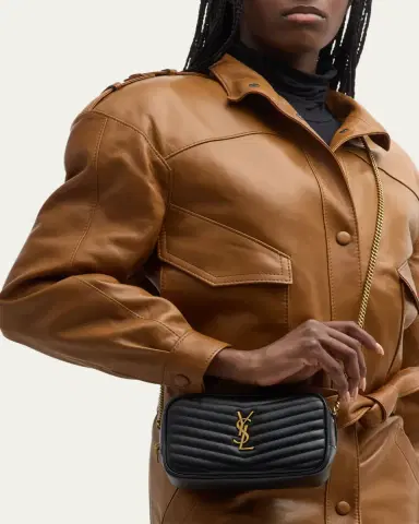 Saint Laurent Lou Mini YSL Camera Bag in Smooth Quilted Leather | Thumbnail 7 Saint Laurent Lou Mini YSL Camera Bag in Smooth Quilted Leather | Thumbnail 7