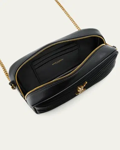 Saint Laurent Lou Mini YSL Camera Bag in Smooth Quilted Leather | Thumbnail 9 Saint Laurent Lou Mini YSL Camera Bag in Smooth Quilted Leather | Thumbnail 9