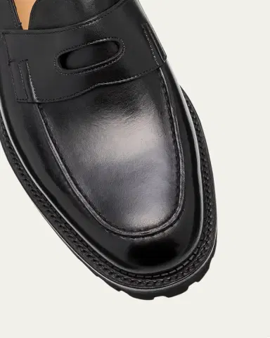 John Lobb Men's Lopez Leather Penny Loafers | Thumbnail 3