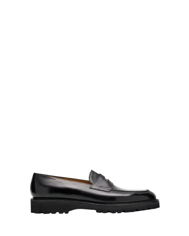 John Lobb Men's Lopez Leather Penny Loafers
