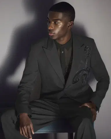 Versace Men's Wool-Mohair Tuxedo Pants | Thumbnail 4 Versace Men's Wool-Mohair Tuxedo Pants | Thumbnail 4