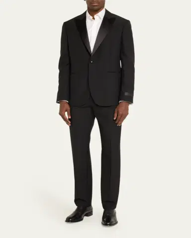 Versace Men's Wool-Mohair Tuxedo Pants | Thumbnail 7 Versace Men's Wool-Mohair Tuxedo Pants | Thumbnail 7