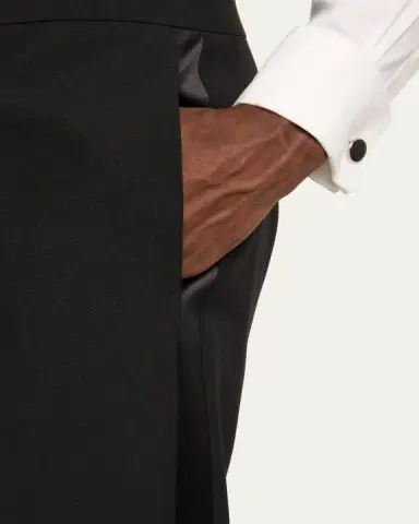 Versace Men's Wool-Mohair Tuxedo Pants | Thumbnail 10 Versace Men's Wool-Mohair Tuxedo Pants | Thumbnail 10