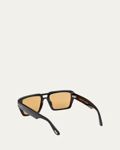 Tom Ford Men's Redford Acetate Rectangle Sunglasses | Thumbnail 4 Tom Ford Men's Redford Acetate Rectangle Sunglasses | Thumbnail 4