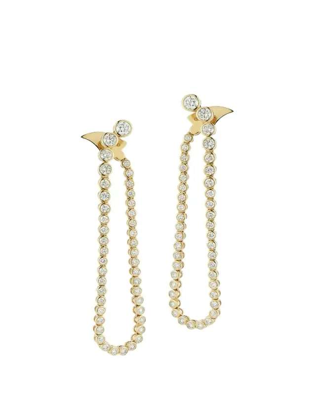 ONDYN Grand Fluorescence Earrings with Diamonds