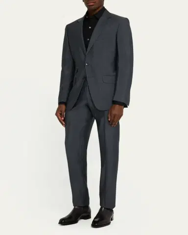 Tom Ford Men's O'Connor Iridescent Poplin Suit | Thumbnail 2