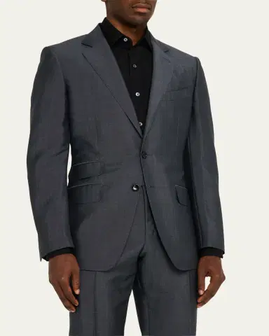 Tom Ford Men's O'Connor Iridescent Poplin Suit | Thumbnail 4