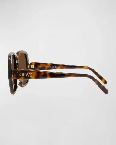 Loewe Logo Acetate Square Sunglasses | Thumbnail 3