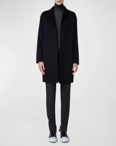 Akris Mae Brushed Cashmere Coat | Thumbnail 2
