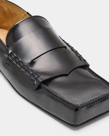 Jacquemus Leather Square-Toe Penny Loafers | Thumbnail 6 Jacquemus Leather Square-Toe Penny Loafers | Thumbnail 6
