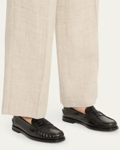 Tod's Leather Classic Penny Loafers | Thumbnail 2