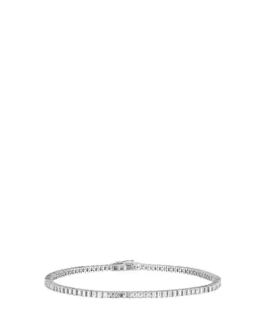 Lana 14K White Gold Vertical Row Baguette Diamond Tennis Bracelet | Thumbnail 1