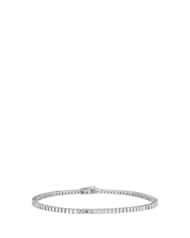 Lana 14K White Gold Vertical Row Baguette Diamond Tennis Bracelet