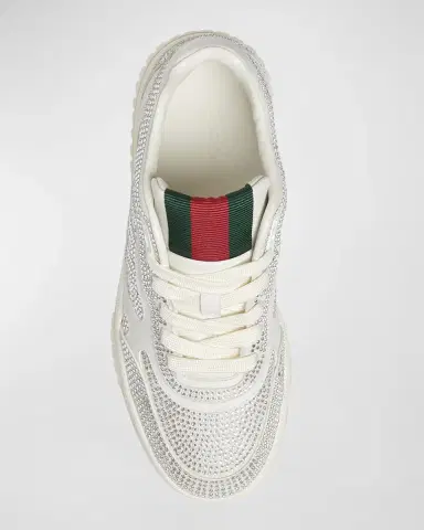 Gucci Crystal Web Low-Top Sneakers | Thumbnail 3