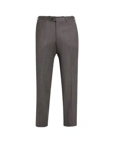 Kiton Men's Textured Grey Suit Trousers | Thumbnail 1 Kiton Men's Textured Grey Suit Trousers | Thumbnail 1