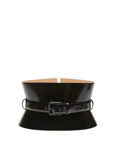 Max Mara Bustier Patent Leather Belt | Thumbnail 1