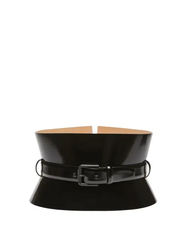 Max Mara Bustier Patent Leather Belt