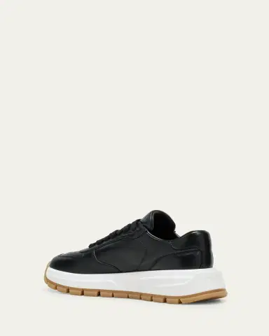 Prada Leather Logo Runner Sneakers | Thumbnail 4
