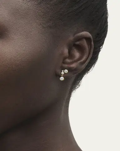 Sophie Bille Brahe 18K Yellow Gold Stella Diamond Earring, Single | Thumbnail 2 Sophie Bille Brahe 18K Yellow Gold Stella Diamond Earring, Single | Thumbnail 2