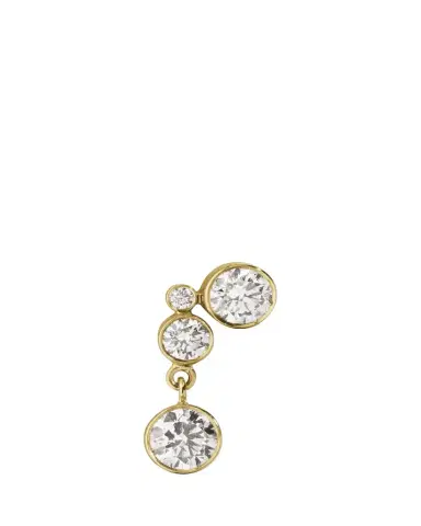 Sophie Bille Brahe 18K Yellow Gold Stella Diamond Earring, Single | Thumbnail 1 Sophie Bille Brahe 18K Yellow Gold Stella Diamond Earring, Single | Thumbnail 1