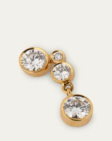 Sophie Bille Brahe 18K Yellow Gold Diamond Earring, Single | Thumbnail 3 Sophie Bille Brahe 18K Yellow Gold Diamond Earring, Single | Thumbnail 3