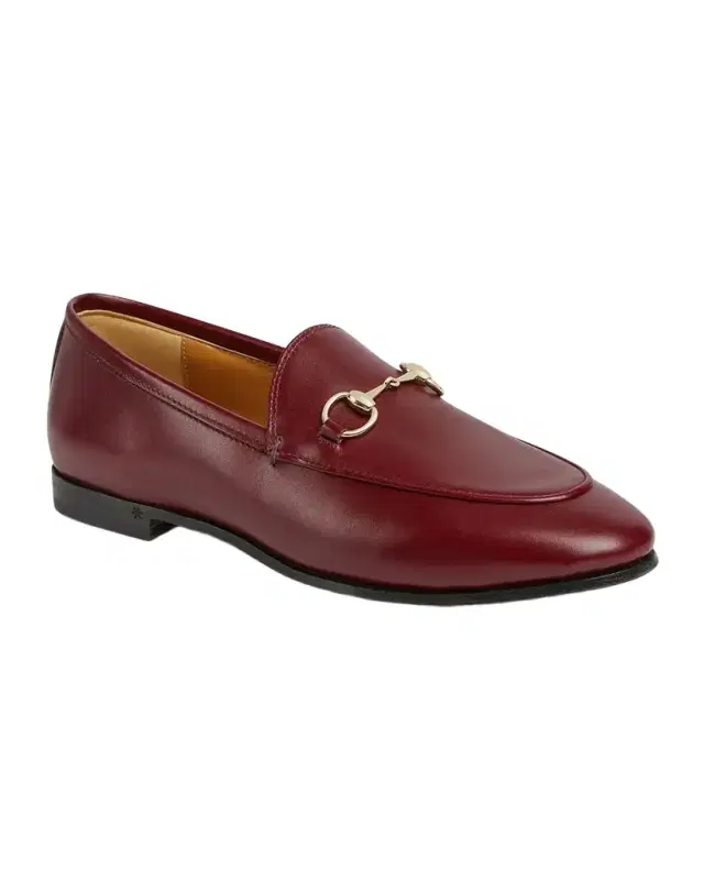 Gucci Jordaan Leather Horsebit Loafers