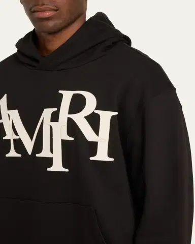 AMIRI Men's Staggered Logo Hoodie | Thumbnail 5