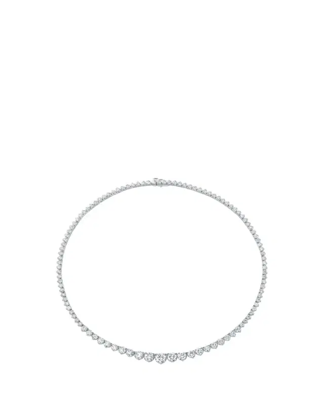 Graduated Lab Grown Diamond Tennis Necklace, 18.9tcw