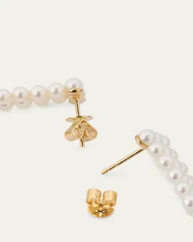 Sophie Bille Brahe 14K Yellow Gold Freshwater Pearl Earrings | Thumbnail 4