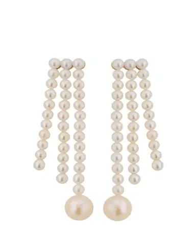 Sophie Bille Brahe 14K Yellow Gold Freshwater Pearl Earrings | Thumbnail 1