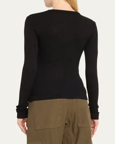Citizens of Humanity Bina Rib-Knit Crewneck Top | Thumbnail 3