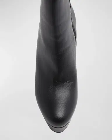 Christian Louboutin 130mm Loo Leather Platform Booties | Thumbnail 5