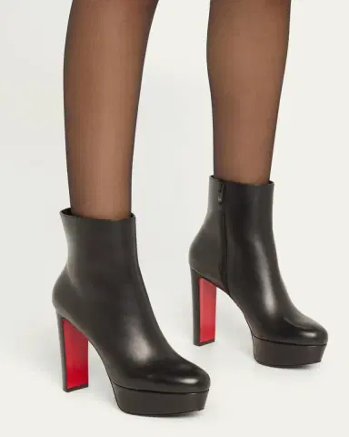 Christian Louboutin 130mm Loo Leather Platform Booties | Thumbnail 7