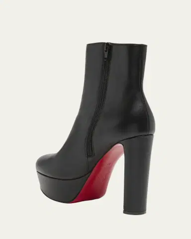 Christian Louboutin 130mm Loo Leather Platform Booties | Thumbnail 9