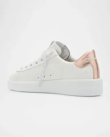 Golden Goose Purestar Mixed Leather Low-Top Sneakers | Thumbnail 4 Golden Goose Purestar Mixed Leather Low-Top Sneakers | Thumbnail 4