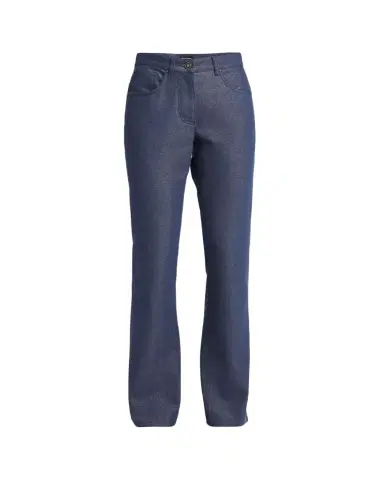 Giorgio Armani Bootleg Denim Jeans with Logo Embroidery | Thumbnail 1 Giorgio Armani Bootleg Denim Jeans with Logo Embroidery | Thumbnail 1