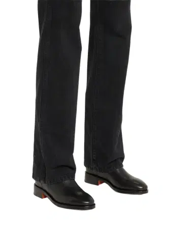 Santoni Fleeces Leather Mid Boots | Thumbnail 1