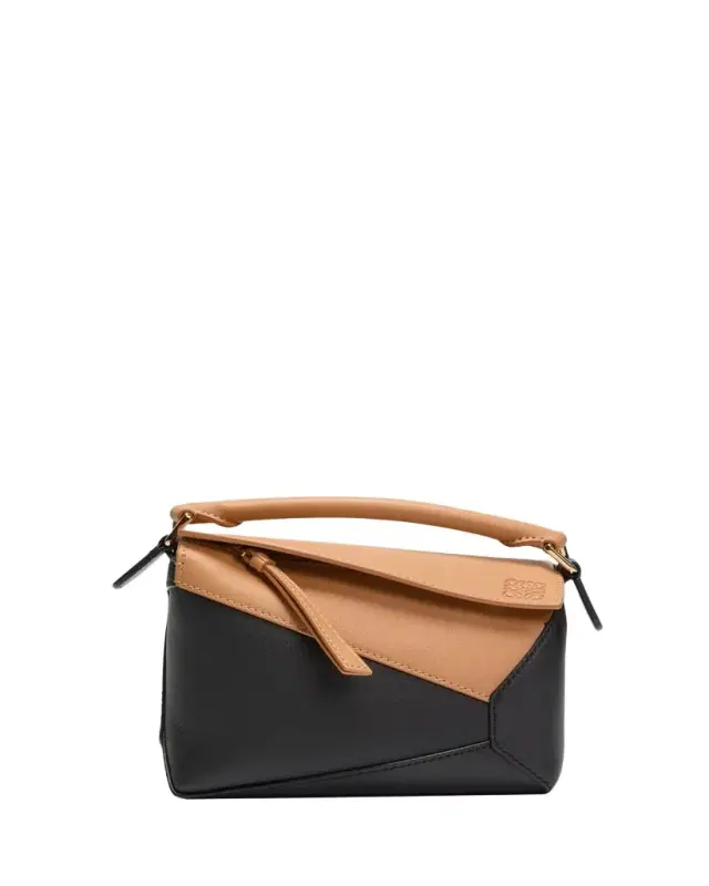 LOEWE Mini Puzzle Edge Bicolor Top-Handle Bag